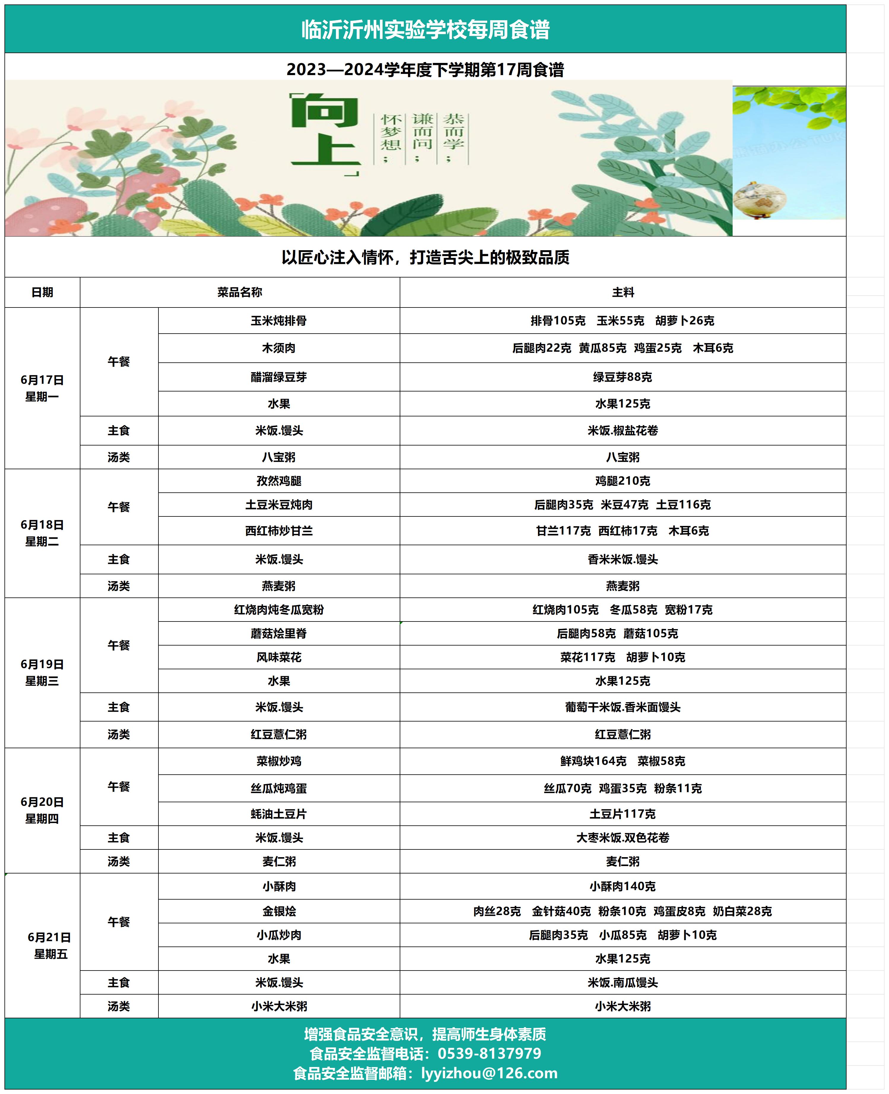 臨沂沂州實驗學校第17周食譜_Sheet1.jpg